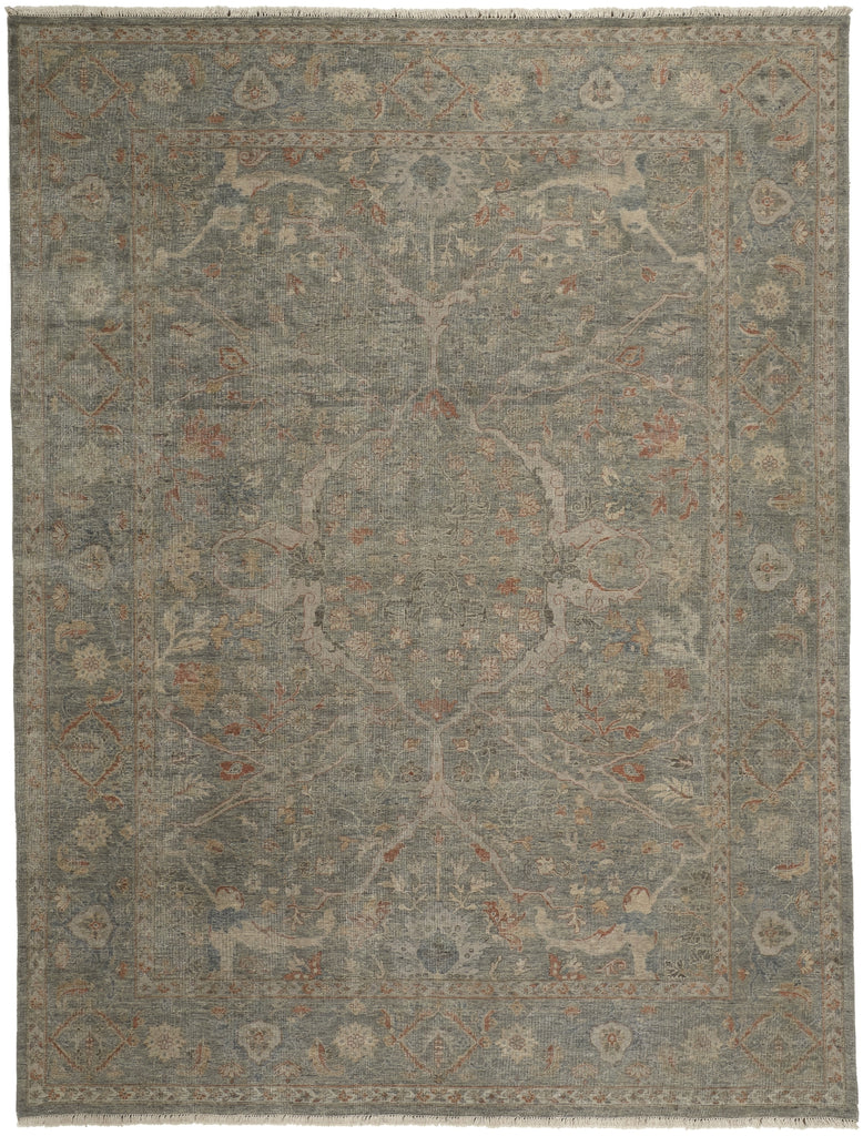 Havila Fine Rugs Mughal S1766 Blue/Taupe/Red Area Rug main image