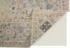 Havila Fine Rugs Mughal S1766 Gray/Tan/Blue Area Rug Corner Image with Rug Pad