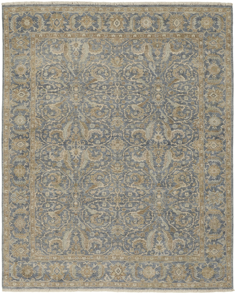 Havila Fine Rugs Mughal S1770 Blue/Taupe/Ivory Area Rug main image