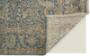 Havila Fine Rugs Mughal S1770 Blue/Taupe/Ivory Area Rug Corner Image with Rug Pad