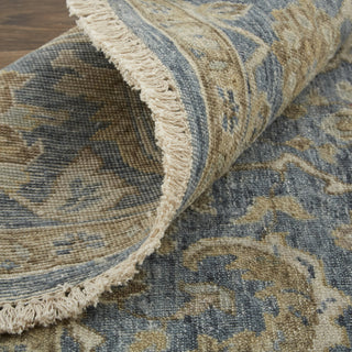 Havila Fine Rugs Mughal S1770 Blue/Taupe/Ivory Area Rug Rolled Image