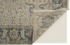 Havila Fine Rugs Mughal S1770 Tan/Blue/Gray Area Rug Corner Image with Rug Pad