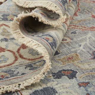 Havila Fine Rugs Mughal S1833 Gray/Ivory/Blue Area Rug Rolled Image