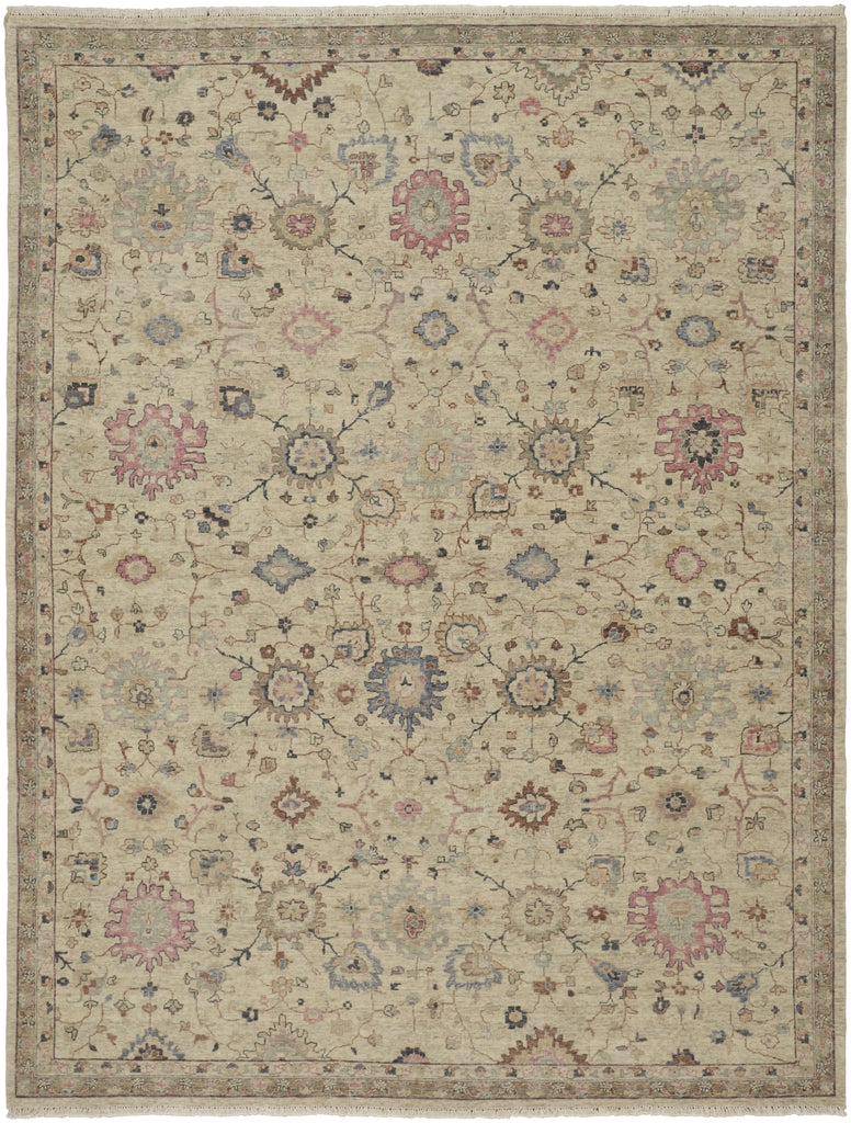 Havila Fine Rugs Mughal S1834 Ivory/Pink/Blue Area Rug main image
