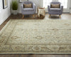 Havila Fine Rugs Mughal S1839 Tan/Brown/Gray Area Rug Lifestyle Image Feature