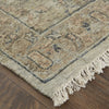 Havila Fine Rugs Mughal S1840 Taupe/Ivory/Gray Area Rug Corner Image