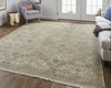Havila Fine Rugs Mughal S1840 Taupe/Ivory/Gray Area Rug Lifestyle Image Feature