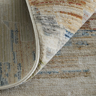 Feizy Melrose 39ULF Ivory/Blue/Brown Area Rug Rolled Image