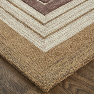 Feizy Nash 8849F Brown/Tan/Taupe Area Rug Corner Image