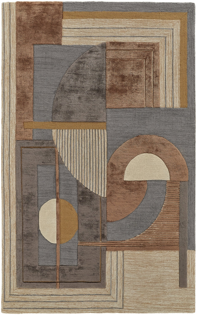 Feizy Nash 8849F Tan/Brown/Gray Area Rug main image