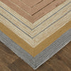 Feizy Nash 8849F Tan/Brown/Gray Area Rug Corner Image