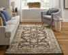 Feizy Prescott 8937F Brown/Tan/Ivory Area Rug Lifestyle Image Feature