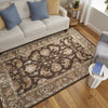 Feizy Prescott 8937F Brown/Tan/Ivory Area Rug Lifestyle Image Feature