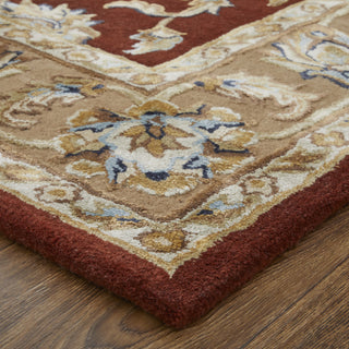 Feizy Prescott 8937F Red/Tan/Ivory Area Rug Lifestyle Image Feature