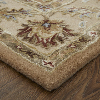 Feizy Prescott 8939F Tan/Ivory Area Rug Lifestyle Image Feature