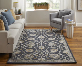 Feizy Prescott 8940F Blue/Silver/Gray Area Rug Lifestyle Image Feature