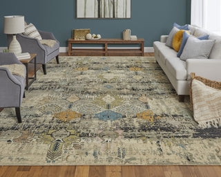 Feizy Palmer 69C6F Green/Tan/Gray Area Rug Lifestyle Image Feature