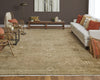 Feizy Palmer 69C7F Brown/Taupe/Tan Area Rug Lifestyle Image Feature
