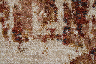 Feizy Pearson 39UEF Ivory/Red/Tan Area Rug Pattern Image