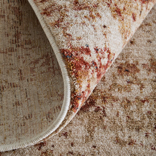 Feizy Pearson 39UEF Ivory/Red/Tan Area Rug Rolled Image