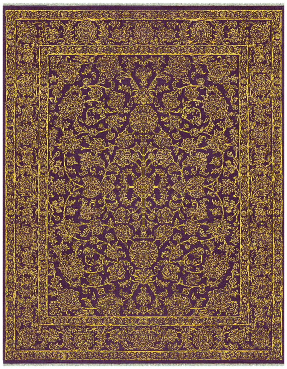 Feizy Armitage 6642F Burgundy/burgundy Area Rug