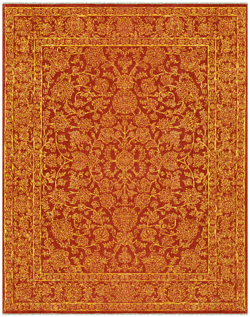 Feizy Armitage 6642F Red/Red Area Rug Main Image