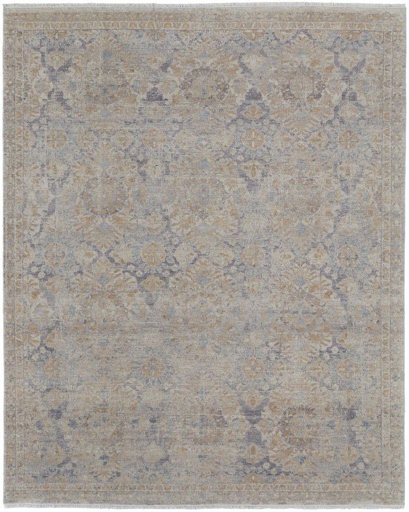 Feizy Rowen 69ALF Tan/Ivory/Orange Area Rug main image