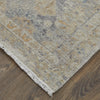 Feizy Rowen 69ALF Tan/Ivory/Orange Area Rug Corner Image
