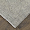 Feizy Rowen 69AMF Gray/Taupe/Ivory Area Rug Corner Image