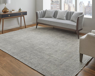 Feizy Rowen 69AMF Gray/Taupe/Ivory Area Rug Lifestyle Image Feature