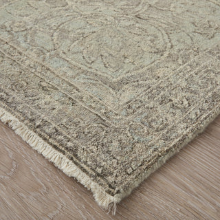 Feizy Rowen 69AMF Gray/Taupe/Blue Area Rug Corner Image