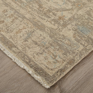 Feizy Rowen 69APF Tan/Taupe/Ivory Area Rug Corner Image