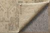 Feizy Rowen 69APF Tan/Taupe/Ivory Area Rug Corner Image with Rug Pad