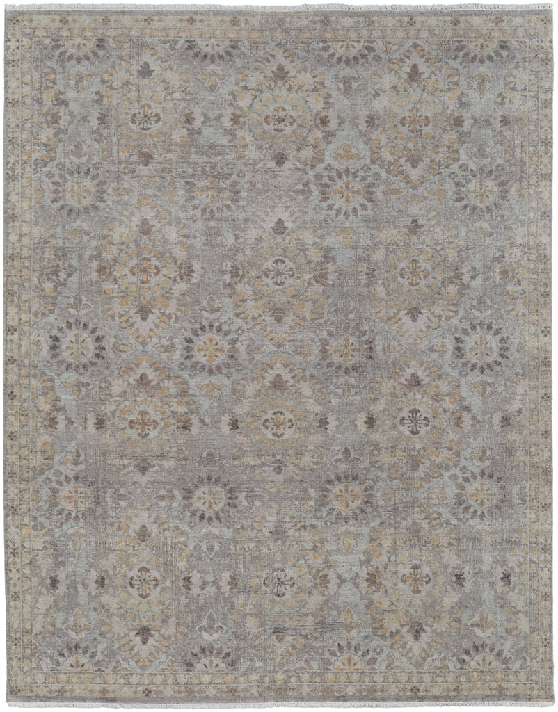 Feizy Rowen 69AVF Taupe/Gray/Orange Area Rug main image