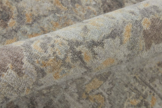 Feizy Rowen 69AVF Taupe/Gray/Orange Area Rug Detail Image