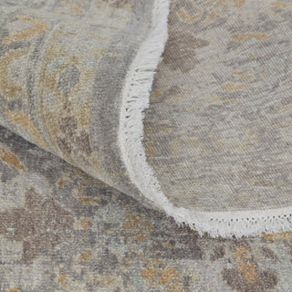 Feizy Rowen 69AVF Taupe/Gray/Orange Area Rug Rolled Image