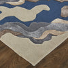 Feizy Serrano 8856F Ivory/Tan/Blue Area Rug Corner Image