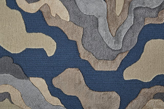 Feizy Serrano 8856F Ivory/Tan/Blue Area Rug Pattern Image