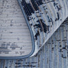 Feizy Sonora 39PLF Blue/Black Area Rug Corner Image