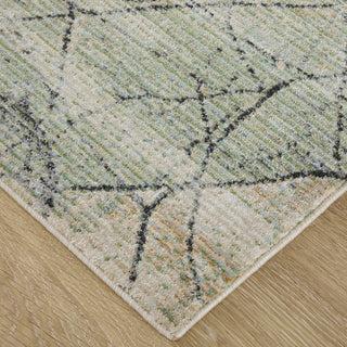 Feizy Sonora 39U8F Green/Tan/Ivory Area Rug Corner Image