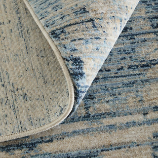 Feizy Sonora 39UAF Blue/Ivory/Gray Area Rug Rolled Image