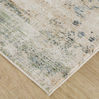 Feizy Sonora 39UBF Taupe/Ivory/Blue Area Rug Corner Image