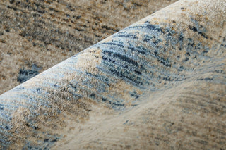 Feizy Sonora 39UBF Taupe/Ivory/Blue Area Rug Detail Image
