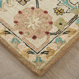 Feizy Springfield 8A45F Tan/Ivory/Blue Area Rug Corner Image