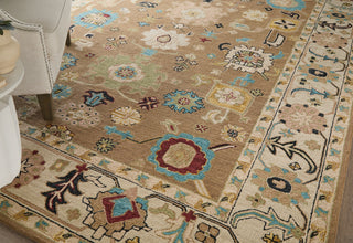 Feizy Springfield 8A45F Tan/Ivory/Blue Area Rug Lifestyle Image Feature