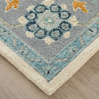 Feizy Springfield 8A46F Blue/Gray/Ivory Area Rug Corner Image