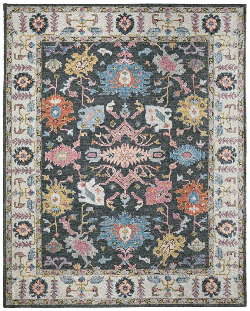 Feizy Springfield 8A47F Gray/Ivory/Blue Area Rug main image