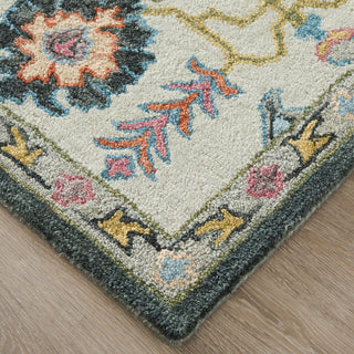Feizy Springfield 8A47F Gray/Ivory/Blue Area Rug Corner Image