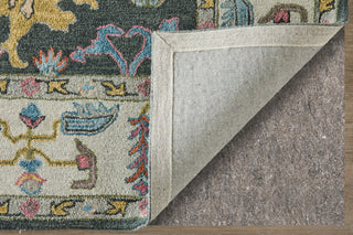 Feizy Springfield 8A47F Gray/Ivory/Blue Area Rug Corner Image with Rug Pad