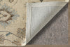Feizy Springfield 8A48F Ivory/Tan/Gray Area Rug Corner Image with Rug Pad